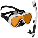 Máscara de Mergulho Antiembaçamento Com Snorkel Atlantic