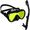 Máscara de Mergulho Antiembaçamento Com Snorkel Atlantic
