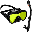 Máscara de Mergulho Antiembaçamento Com Snorkel Atlantic