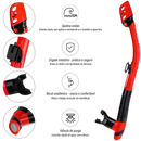 Máscara de Mergulho Antiembaçamento Com Snorkel Atlantic