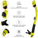 Máscara de Mergulho Antiembaçamento Com Snorkel Atlantic