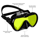Máscara de Mergulho Antiembaçamento Com Snorkel Atlantic