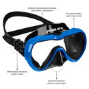 Máscara de Mergulho Antiembaçamento Com Snorkel Atlantic