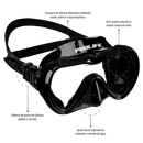 Máscara de Mergulho Antiembaçamento Com Snorkel Atlantic